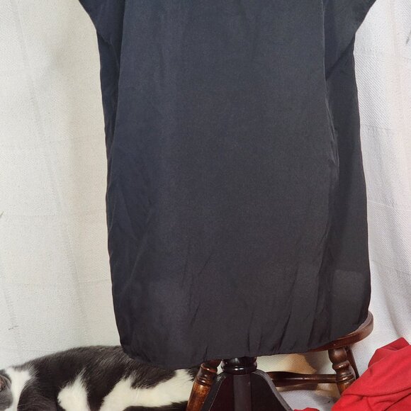 Coldwater Creek Black White Blue Slevless V Notch Native Print Poly Top Sz 1X 18 - Picture 13 of 16